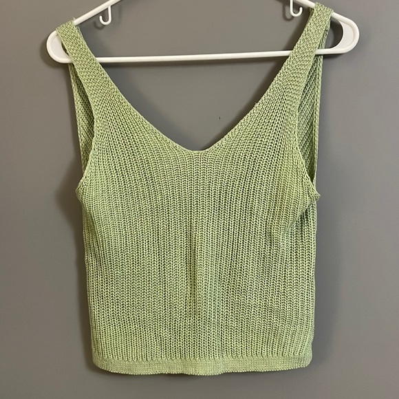 Women’s Knit Tank Top with Knotted Open Back - Picture 1 of 3